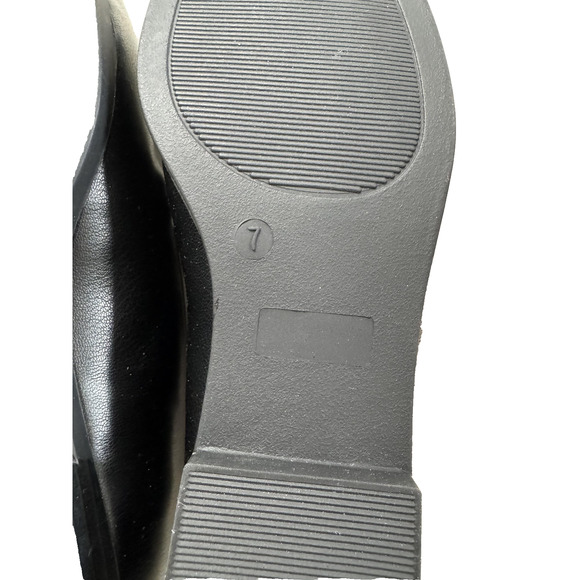 Journee Collection Lacie Shoes Womens Size 7 Black Slip On Loafers Moc Toe Bit - Picture 14 of 16